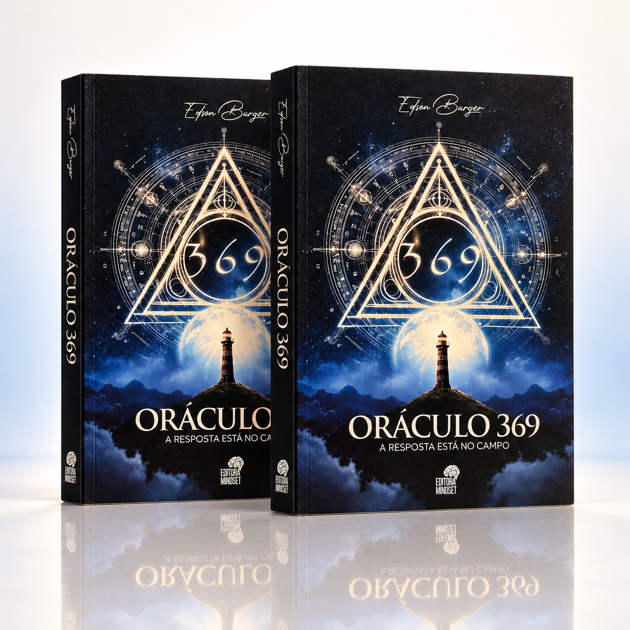 Dois exemplares físicos do Oráculo 369 com reflexos.